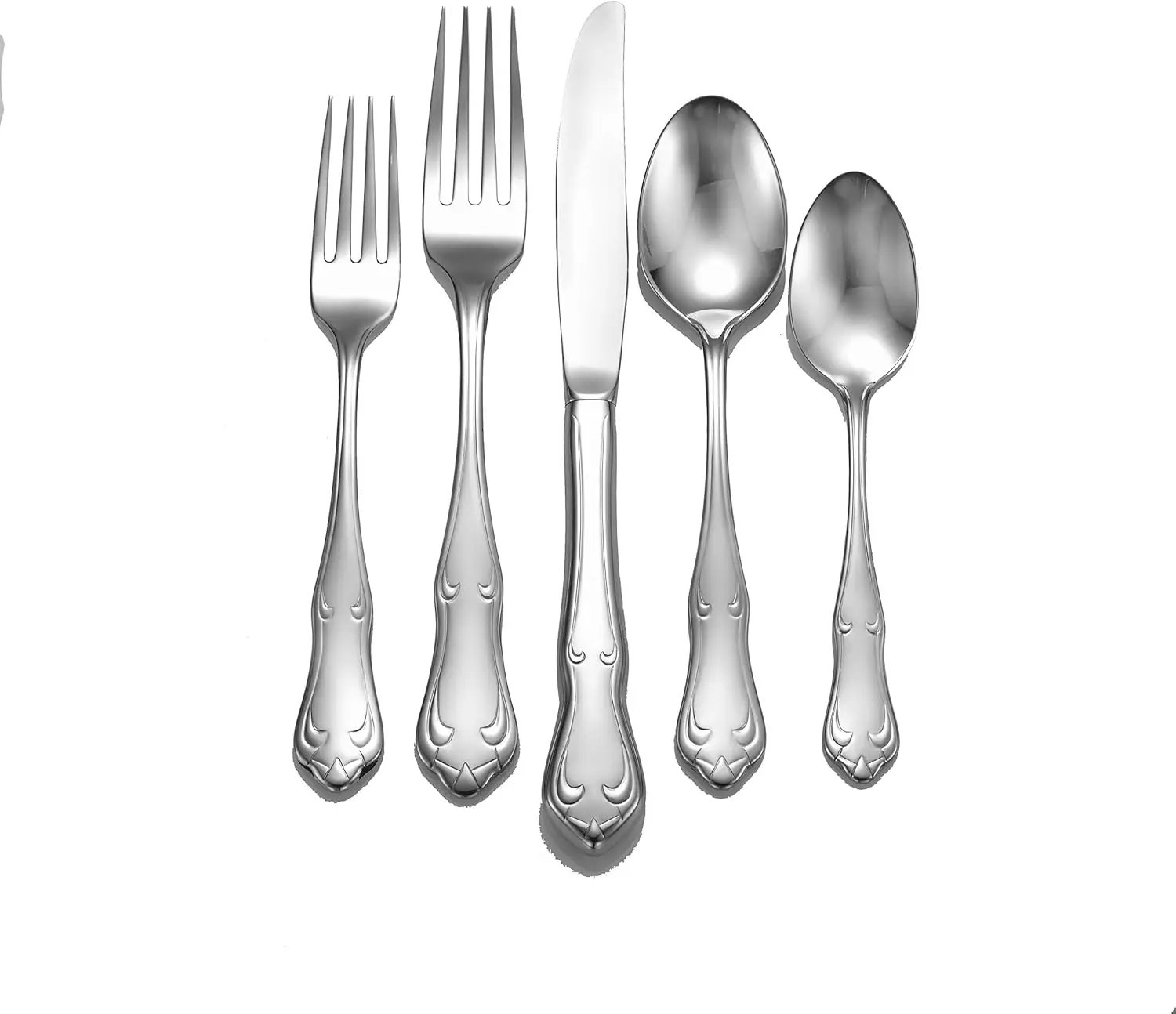 Champlin 65-Piece Service For 12 18/10 Flatware Set, Includes Serving Pieces Made In Usa