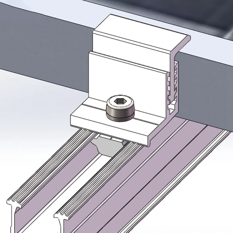 10PCS Solar Panel Mounting Bracket Kit Adjustable 30/35/40Mm Fixing Clamp Solar Panel Mount Bracket