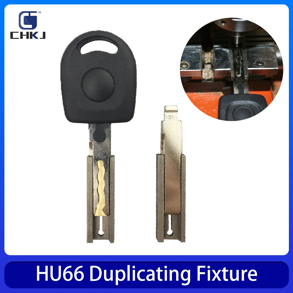 CHKJ HU66 Keys Duplicating Fixture Clamps For VW Volkswagen Key Blank Key Cutting Machine Accessories Key Cutter Machine Parts