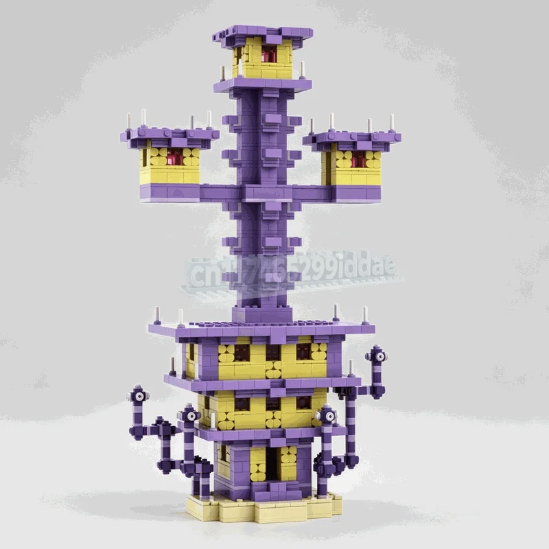 NEW 2643PCS Purple Fantasy Tower Building Blocks Modular Adventure Castle Model DIY Assembly Set Creative Display Festival Gift