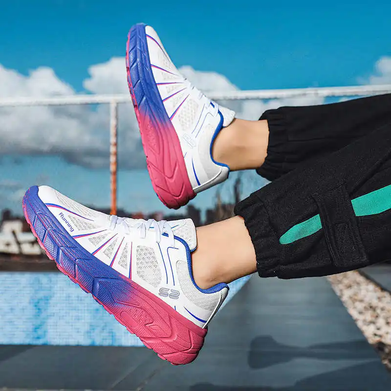 

With Ties Platformed Orange Shose Running Breathable Sneakers Husband Mens Sport Shoes Casuals Novelties Foot-wear Loafers