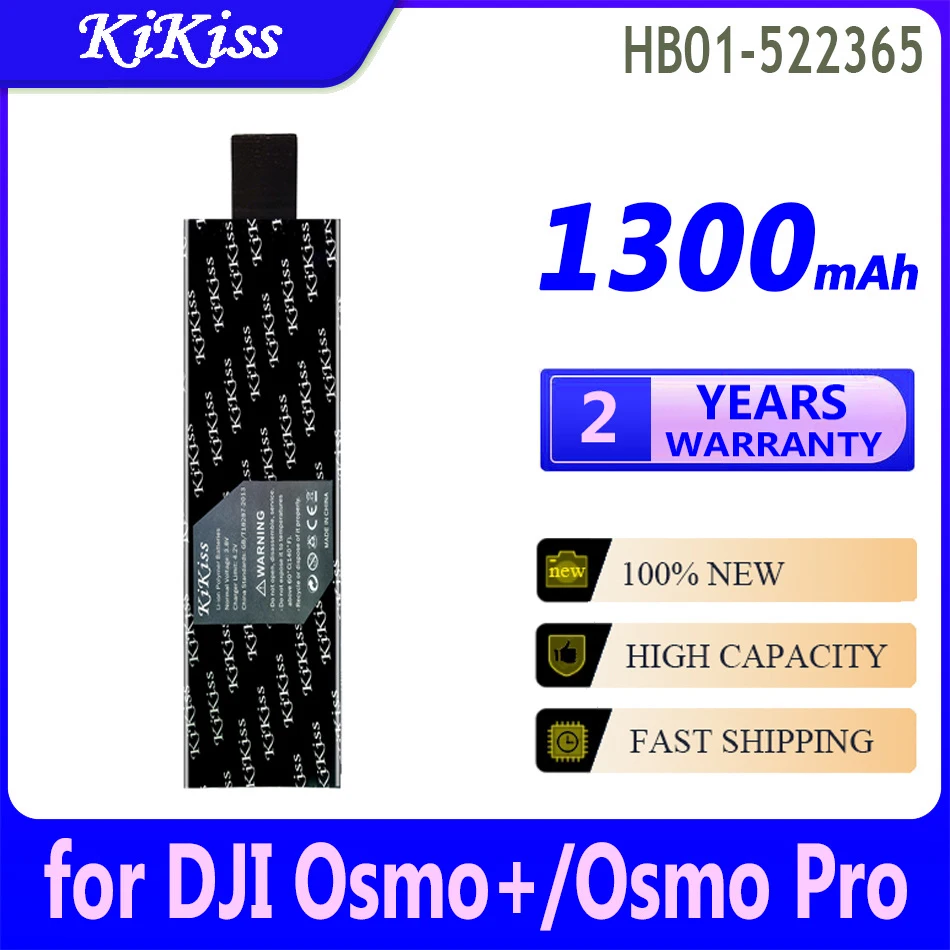 

1300mAh KiKiss Powerful Battery HB01-522365 HB02-542465 for DJI Osmo+/Pro RAW/OM150 OM16 Bateria