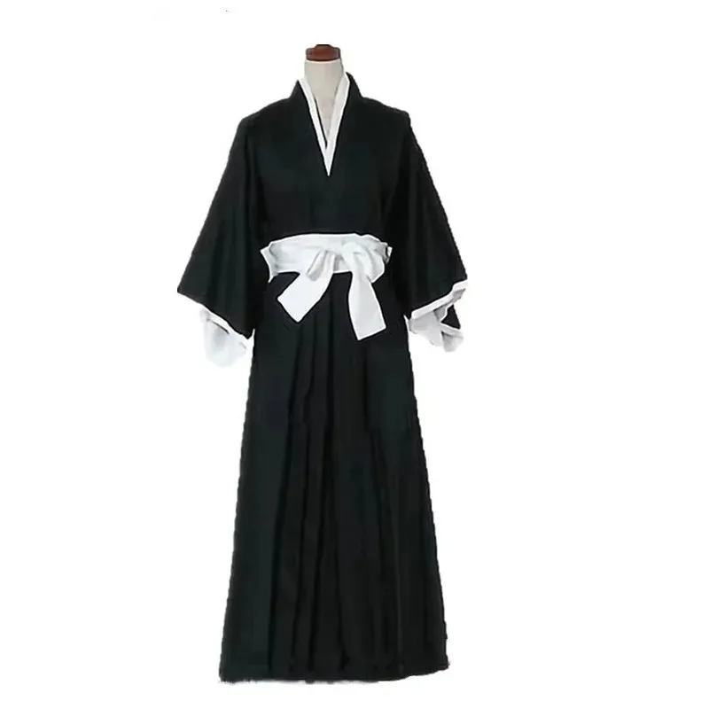 Bleach Kuchiki Rukia костюмы для косплея Kurosaki Ichigo Die Pa Soul Society синигами кимоно полный наряд тысячелетняя кровь война