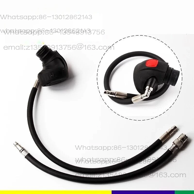 Positive pressure air respirator accessories: gas supply valve, mask, gas supply valve