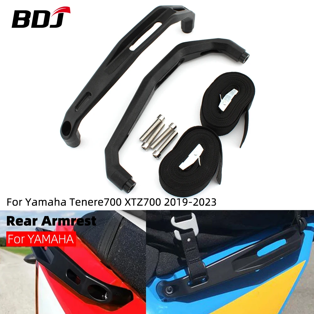 BDJ Armrest Tenere700 XT700Z Rear Grab Handle Seat Hand Handle Grab Bar Rail For Yamaha Tenere 700 Motorcycle Accessories