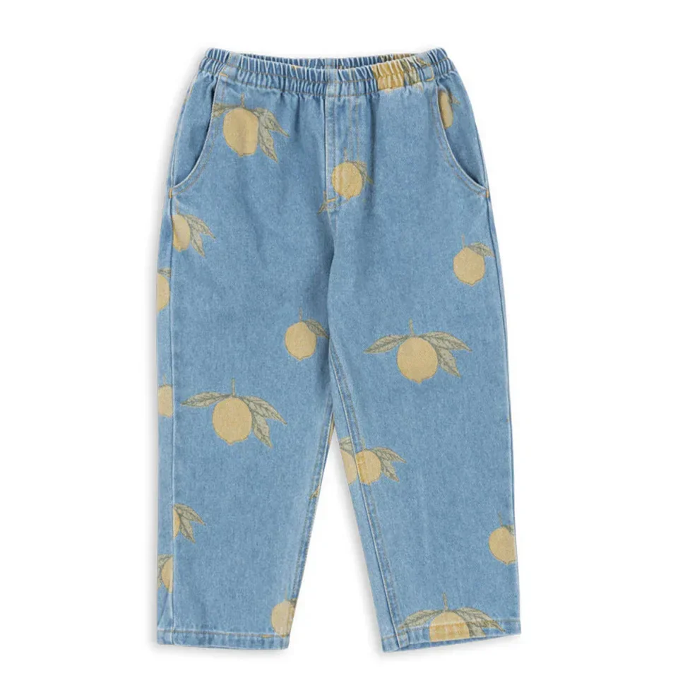 Pre-sale(ship in April) 2025 KS Summer Girls Lotus Leaf Sleeve Top Toddler Girls Clothes Yellow Grid Pants Birthday Party Shirts