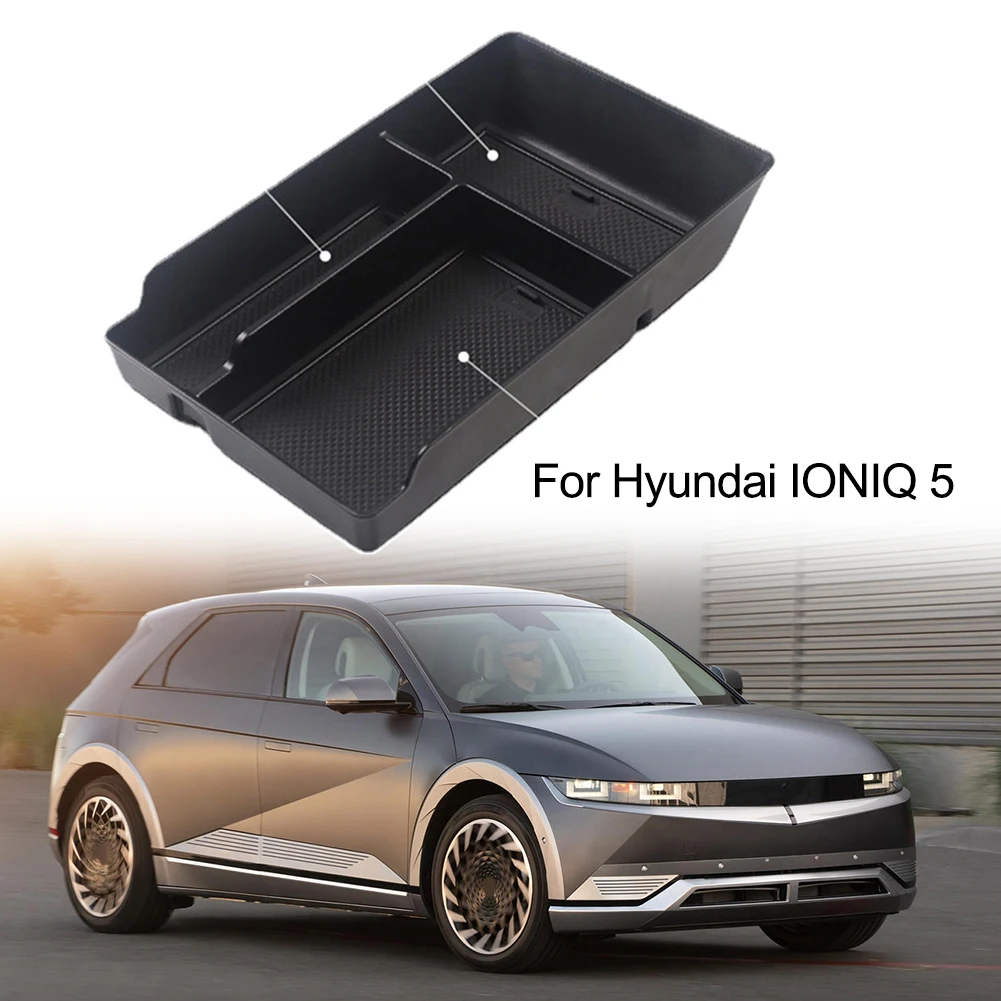 Car Armrest Storage Box Organizer Tray Center Console Stowing Tidying For Hyundai IONIQ 5 2021+ Auto Interior Accessories