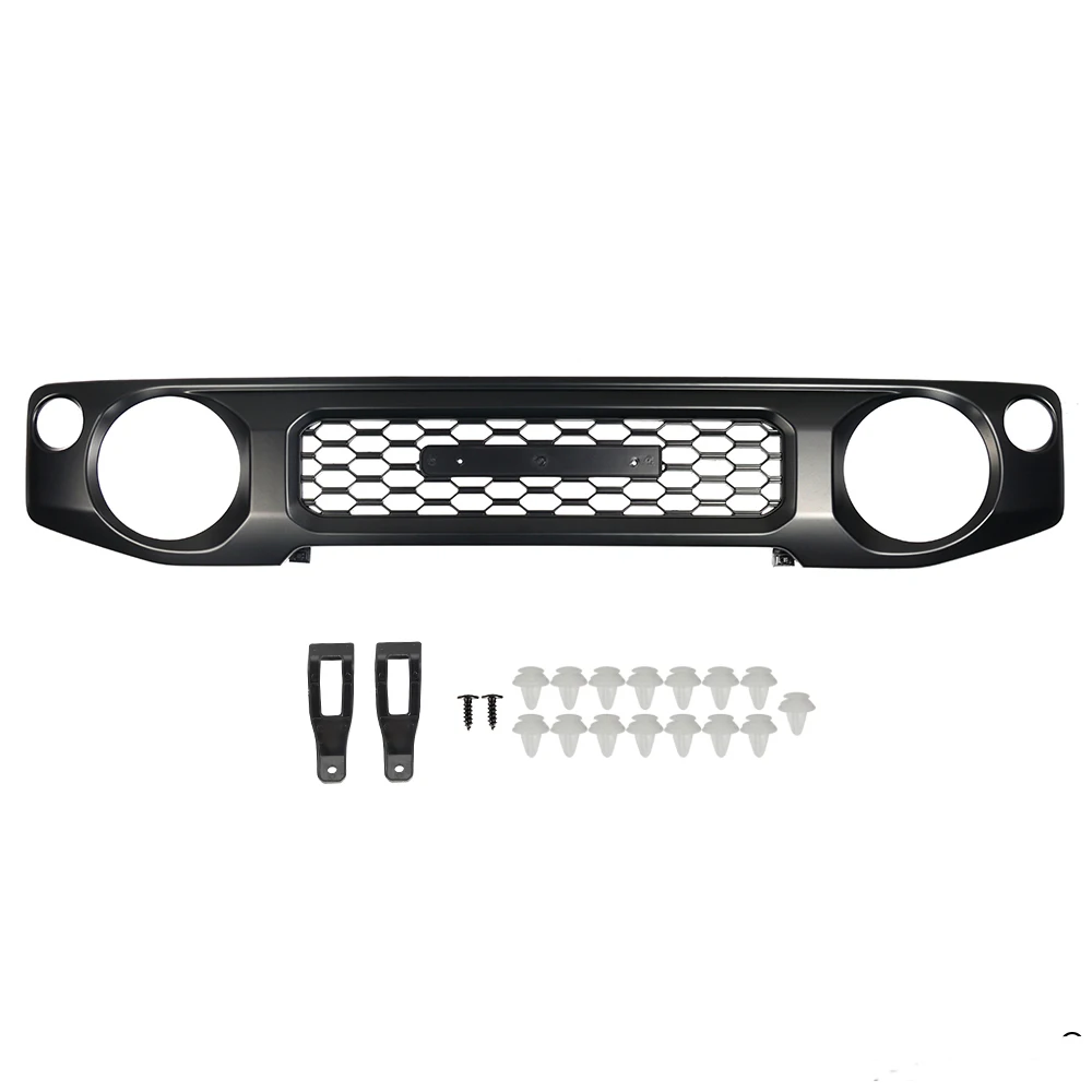 Front grille for Suzuki Jimny 2019 black grill for JB74 JB64 body kit offroad accessories  automotive parts from Maiker