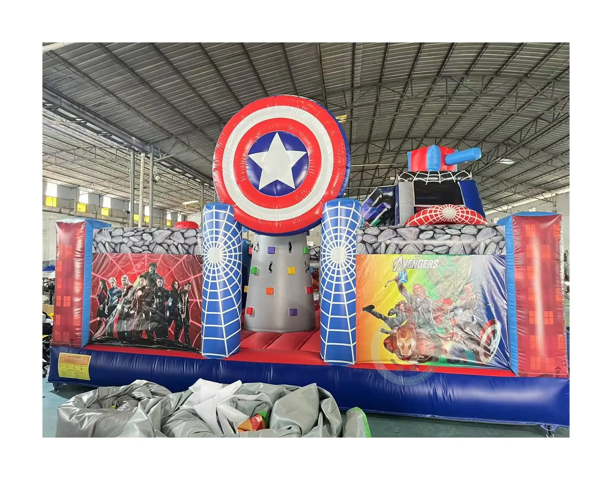 super hero bounce house castle inflatable castle indoor playground bounce house for kids