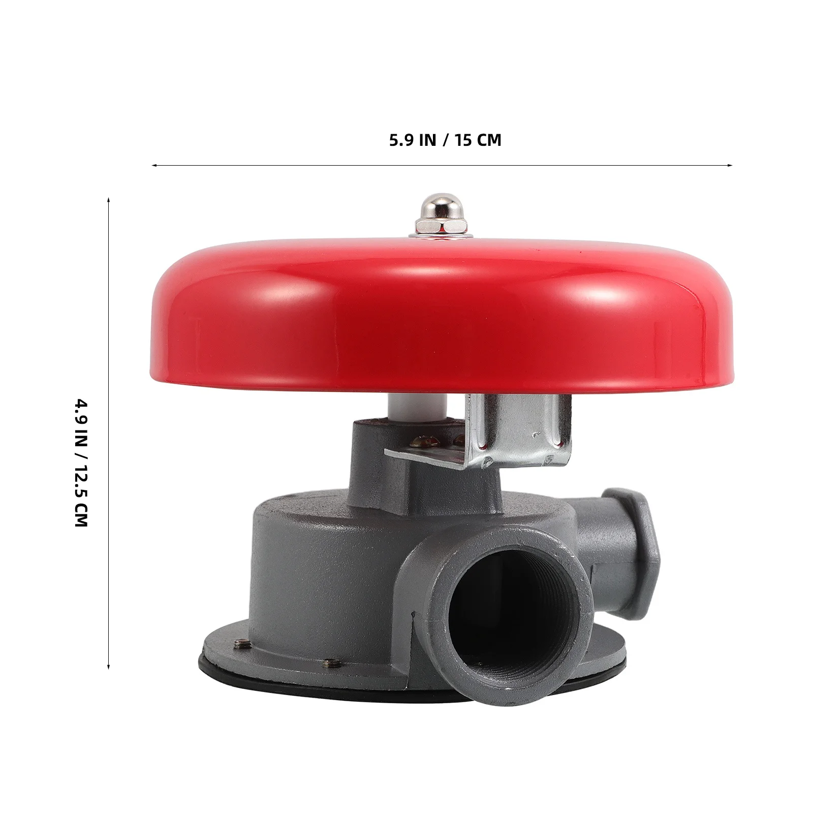 Hydraulic Fire Alarm Bell Round Water-Driven Loud Ringing Device For School Home Factory Commercial Residential Buildings