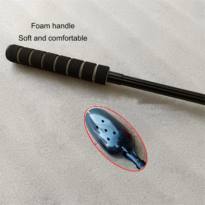 1PC Fishing Bait Throwing Spoon  With Handle 7-section Telescopic Carp Fishing Baits Tools Metal Throw Stick Carp Fishing