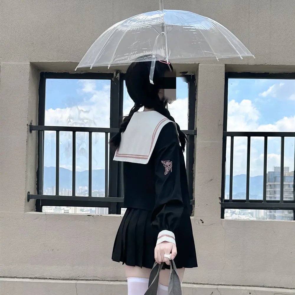 JK Korean uniform suit Japanese student pleated skirt college style school outfits women Sailor outfit cosplay uniform japanese