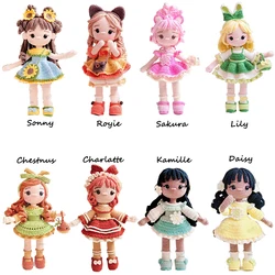 Crochet Girls Amigurumi Crochet Doll Knitwear DIY Hook Girls Material Kit With Yarn Accessories Pattern Children Gift Home Decor
