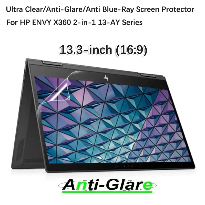 

2X Anti-Glare/Anti Blue-Ray Screen Protector For HP ENVY X360 2-in-1 13-ay0021nr 13-AY0056AU 13-ay0115AU Laptop 13.3" 16:9
