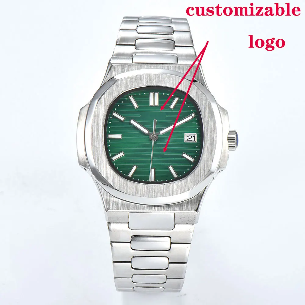 43mm men's custom watch with NH35 movement automatic mechanical watch sapphire glass business waterproof watch