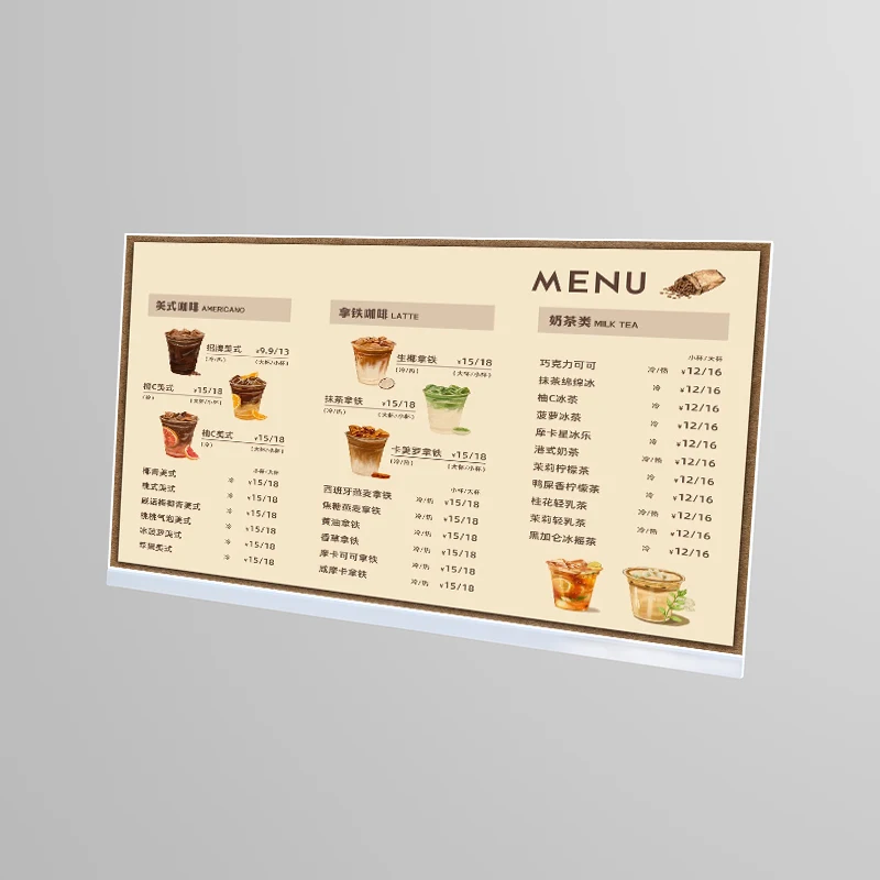 custom.Countertop Digital Signage Digital Menu Advertising Screen Milk Tea Shop 21.5inch 23.8inch 27inch