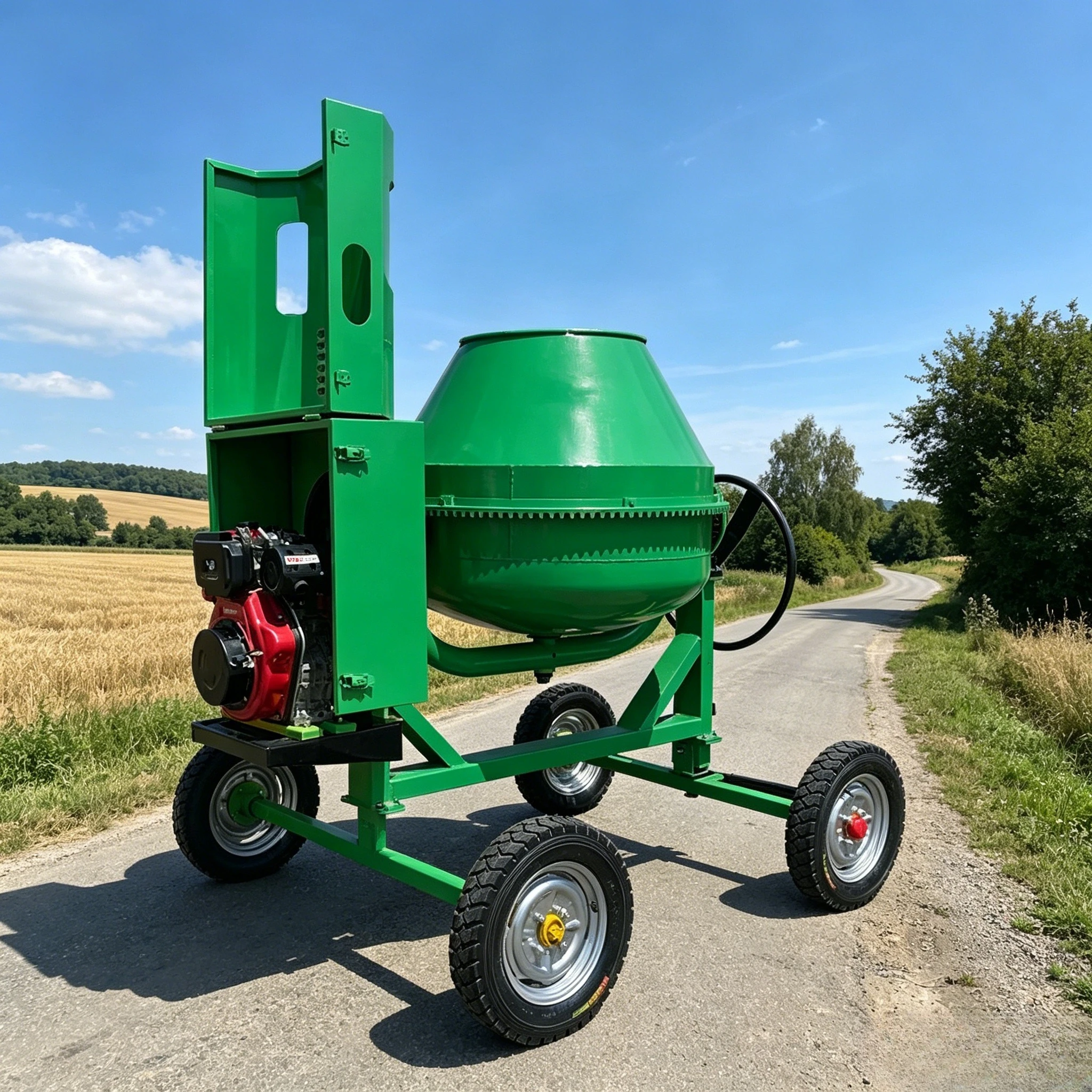 Concrete Mixing Drum for Sale 220V Electric Cement Mixer Barrel Second Hand Portable for Construction Customized