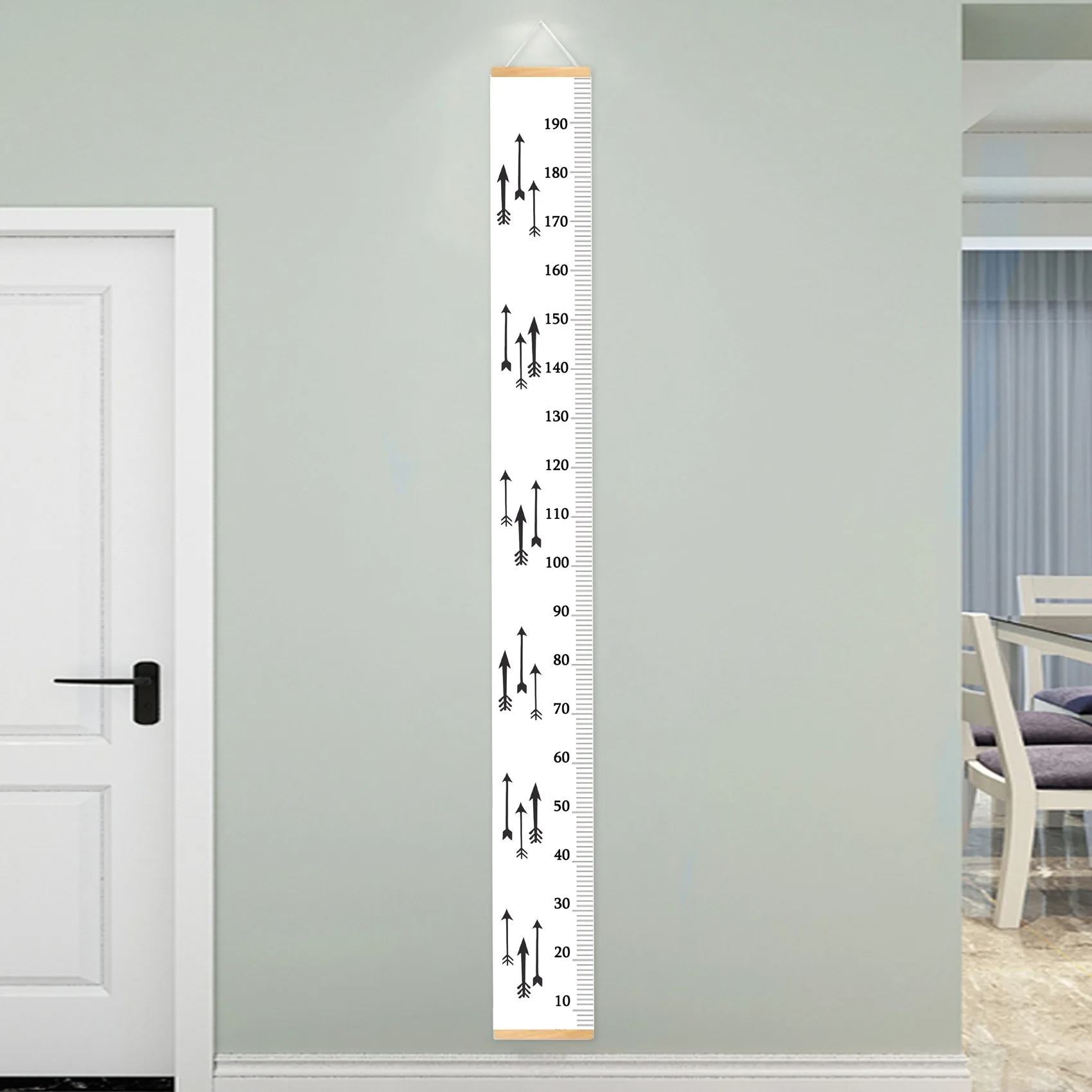 AS96-Children Kids Growth Chart Height Ruler Wall Sticker Ruler Growth Chart Wall Decal Height Measurement Sticker Decorative Gi
