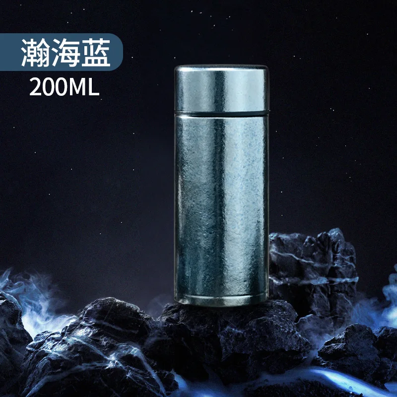 Internal and external pure titanium insulated cups, lightweight and portable mini insulated cups, high aesthetic value, men's an