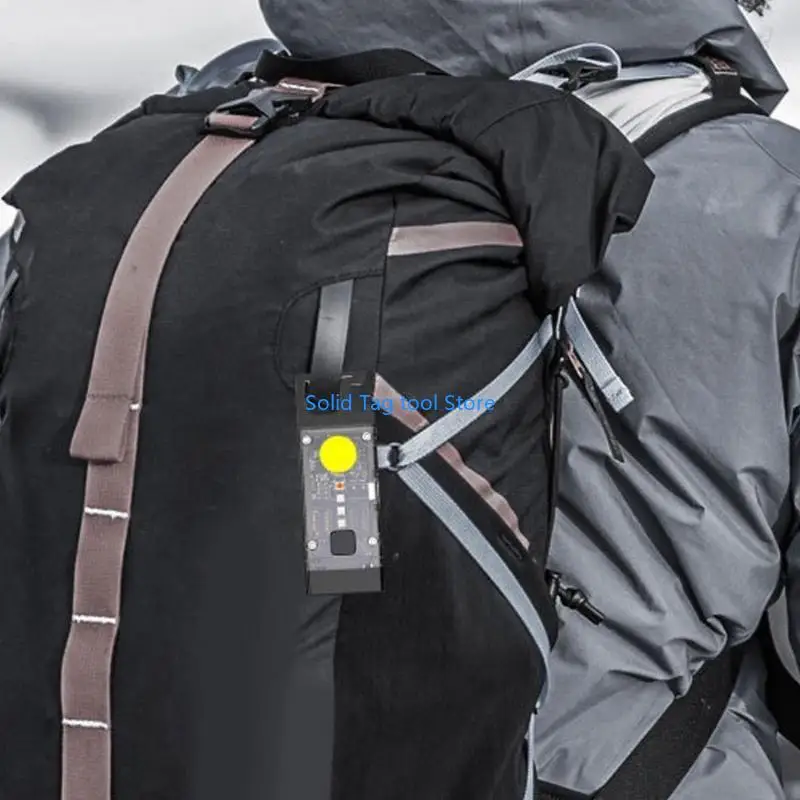 4XFD Solar Light Keychain LED Solar LED Keyrings Torch Torch Torch Aluminy Malloy for Travel