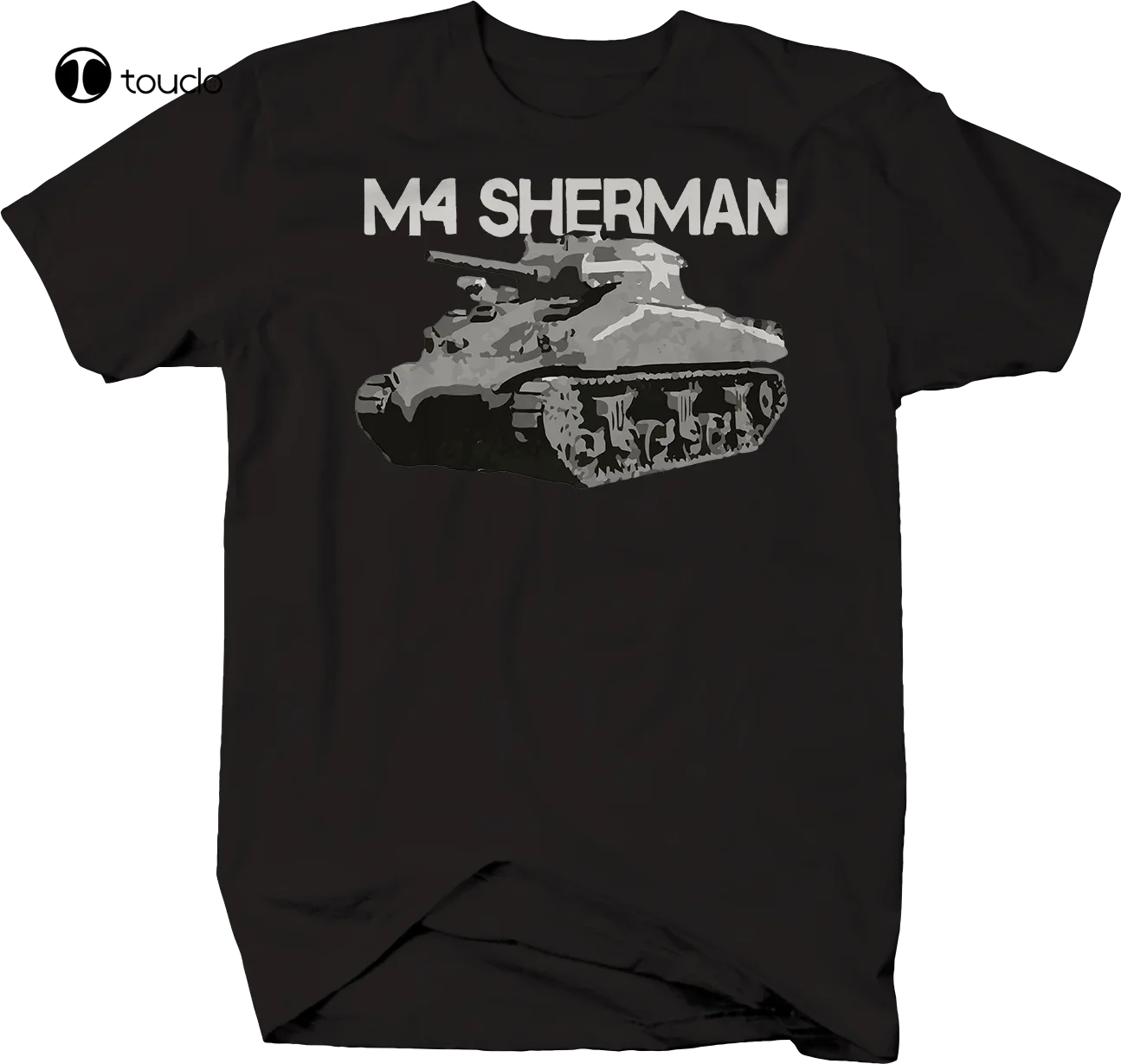 M4 Sherman Military Tank Army Distressed T-Shirt Custom Aldult Teen Unisex Digital Printing Fashion Funny New Xs-5Xl