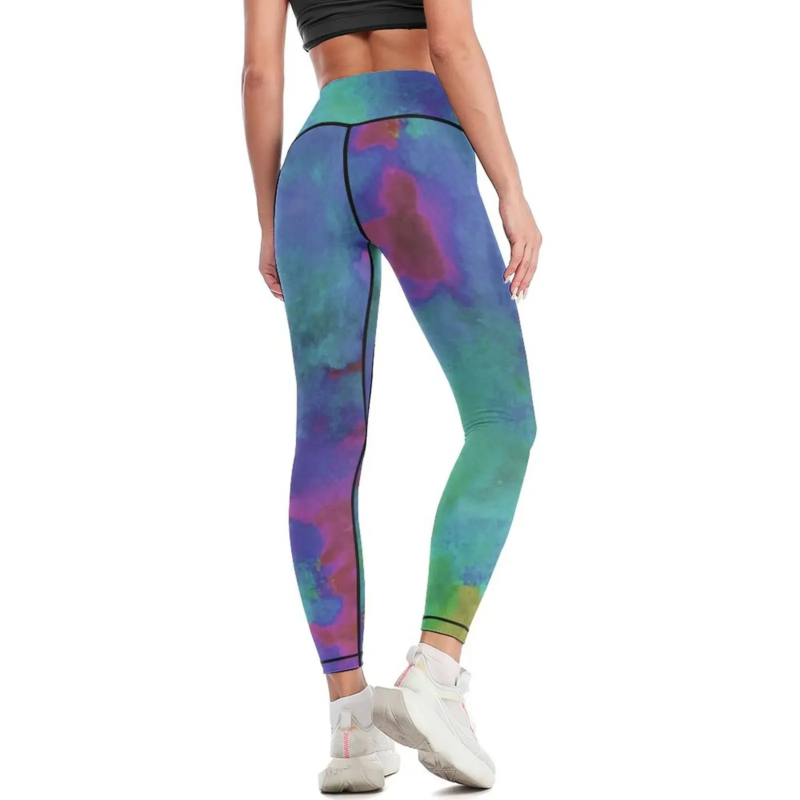 Silver, Blue and Purple Scales 2 Leggings gimnasio top gimnasio ropa deportiva mujer Leggings para mujer