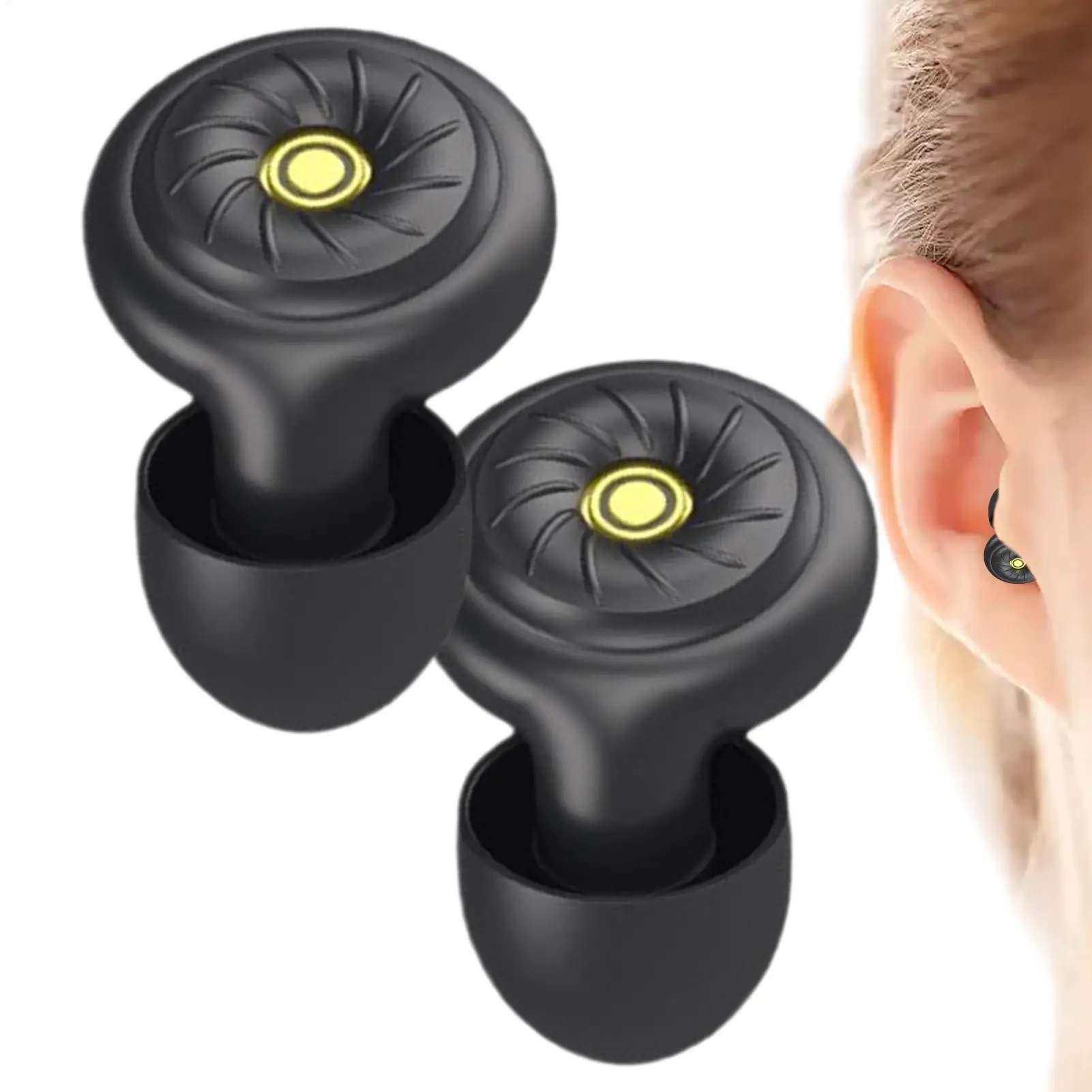 Noise Cancelling Ear Plugs 45dB Noise Cancelling Reusable Soft Earbuds 5 Pair Ear Plugs to Block Snoring for Men Women Adults