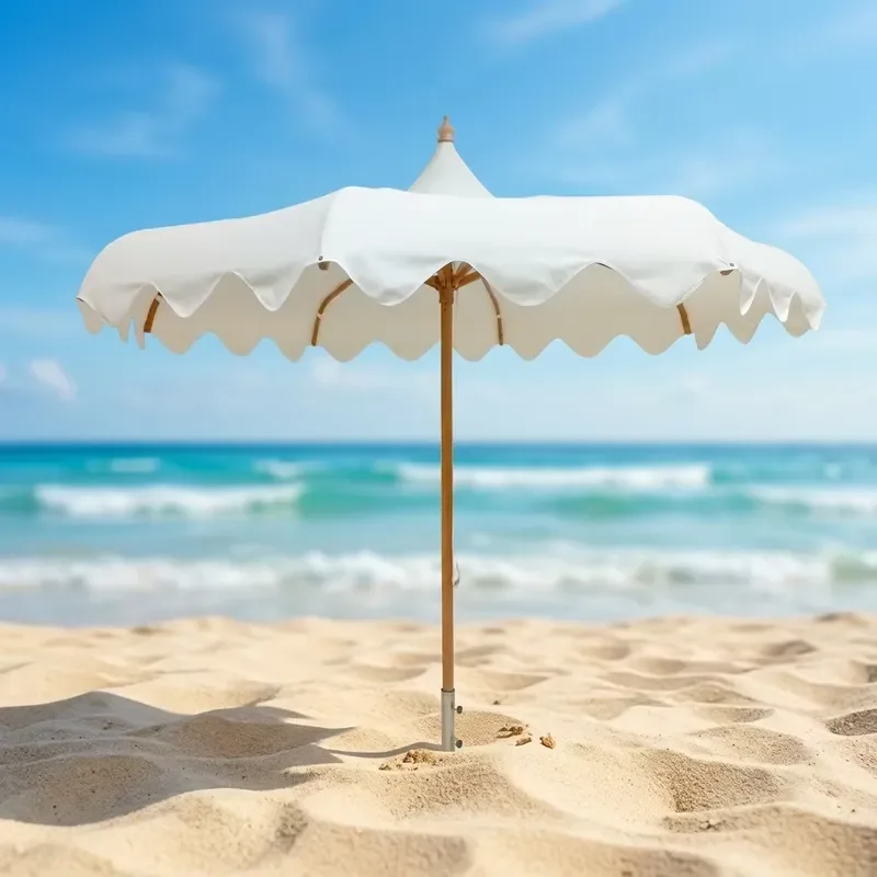 Wholesale Modern Foldable Canopy Aluminum Center Pillar Custom Printed Waterproof Outdoor Patio Umbrella for Outdoor