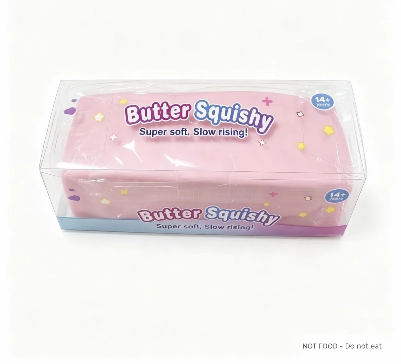 Butter Squishy Slow Rising Fidget Toy Stress Relief Squeeze Toy, Butter Block Gift for Teens Adults, Not Food Do Not Eat