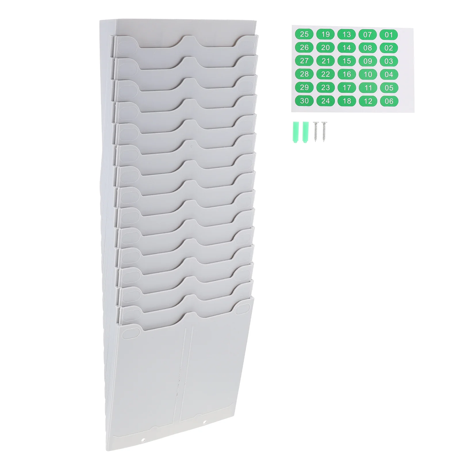 Attendance Card Holder Cards Shelf Office Using Warehouse Telescopic Multifunction Rack Supply Plastic Wall Attached Staff