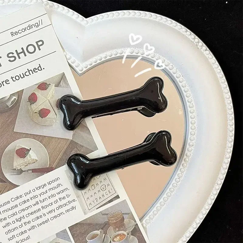 2/4 pezzi Divertenti accessori per capelli in osso, bordi fermagli per capelli, graziosi copricapo con fermagli per capelli, fermagli per copricapo creativi e semplici