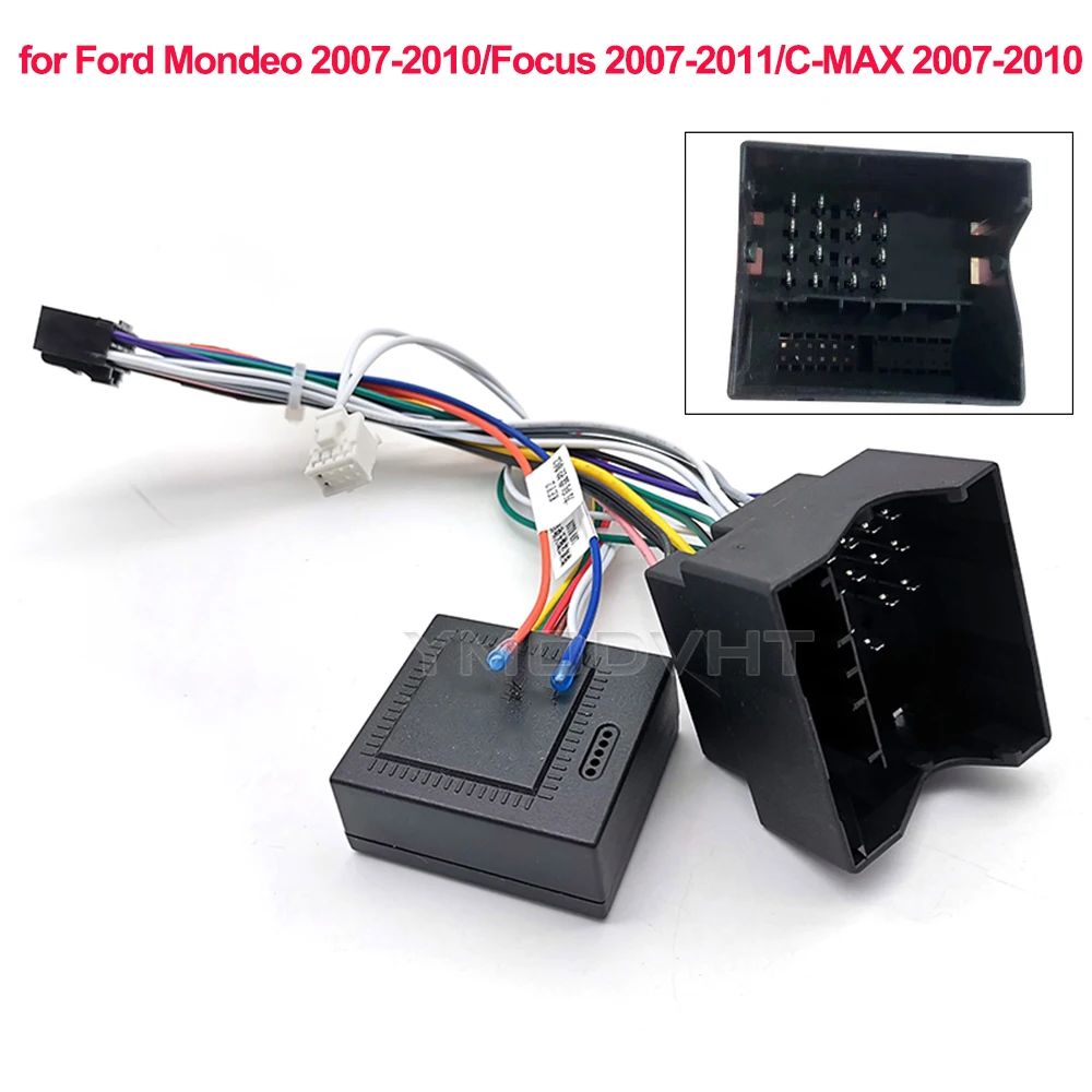 

Автомобильный аудио радиоадаптер кабеля питания Canbus для Ford Mondeo/C-MAX 2007-2010 Focus 2007-2011 16-контактный разъем жгута проводов