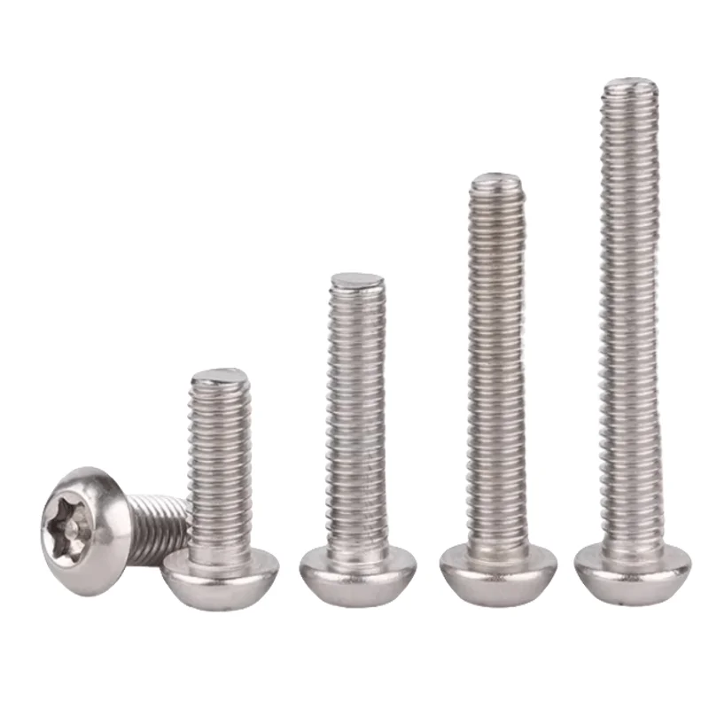 M8 x 1,25 mm Sicherheitsstiftschrauben, Torx-Halbrundkopf aus Edelstahl 304, manipulationssichere Sicherheitsschrauben, Bolzen