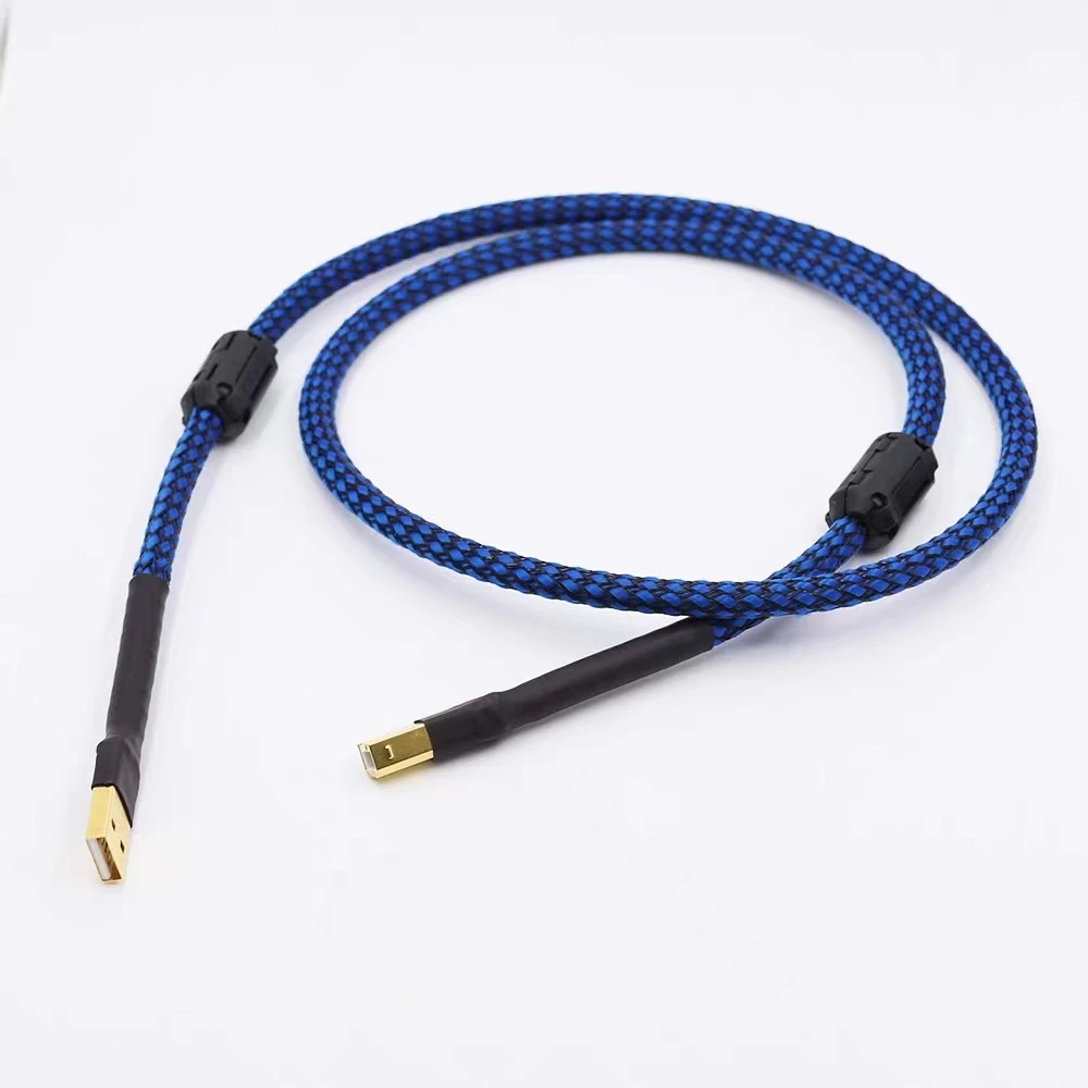 

2FT/3FT/5FT HIFI USB Cable DAC A-B Alpha OCC Digital AB Audio A to B High End,