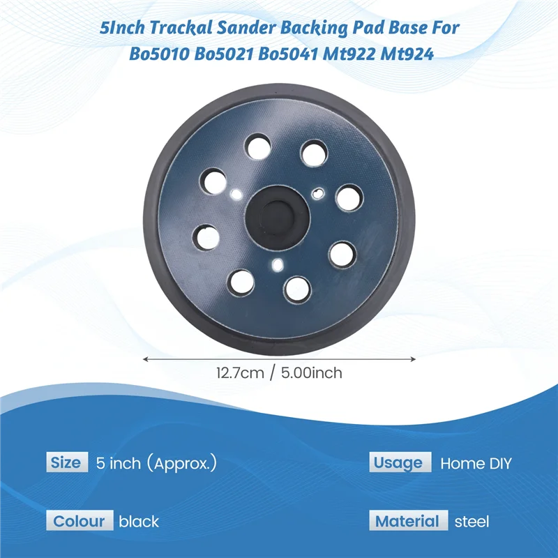 AB30-5 Zoll Trackal Sander Stütztellerbasis für Bo5010 Bo5021 Bo5041 Mt922 Mt924