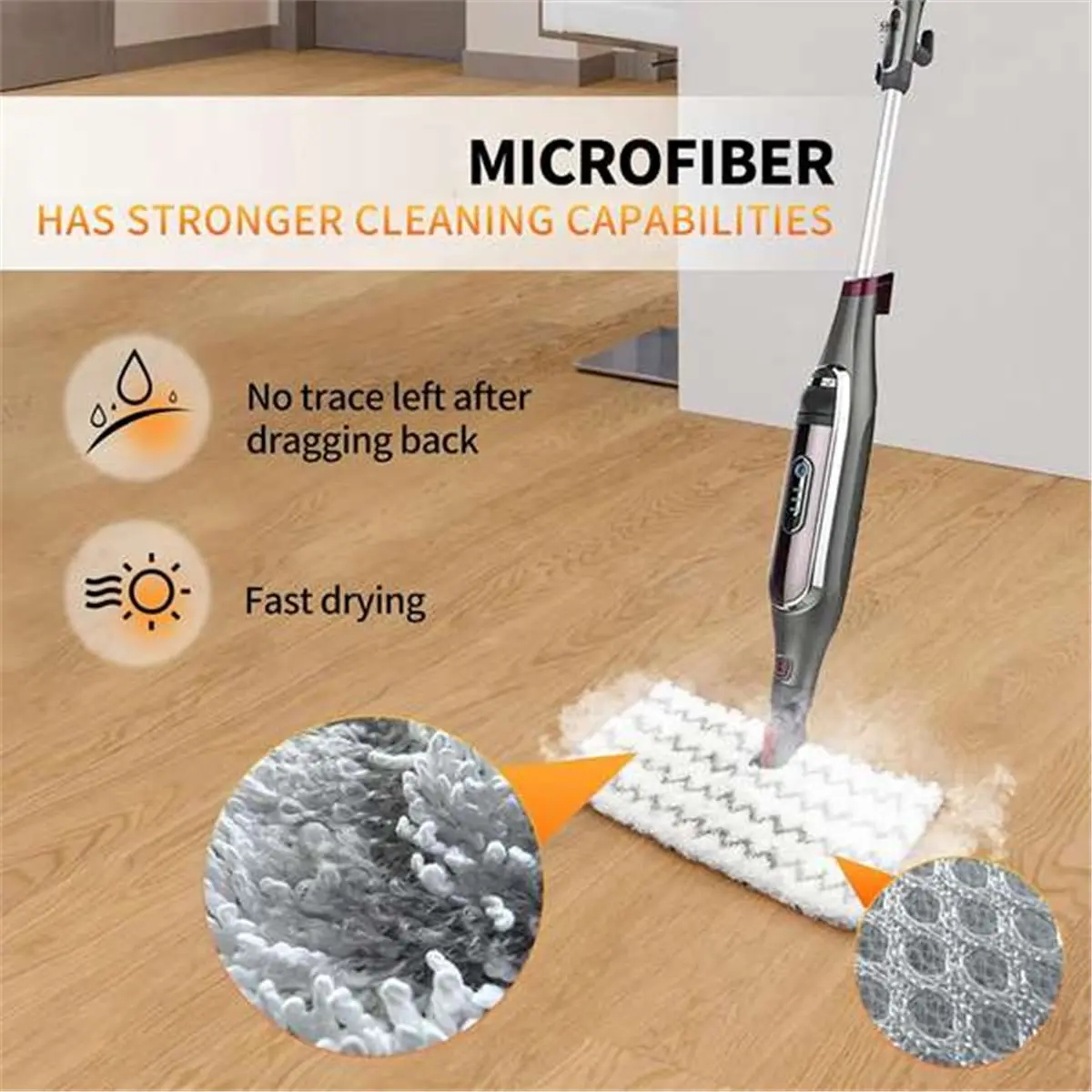 3Pcs Steam Mop Pad …