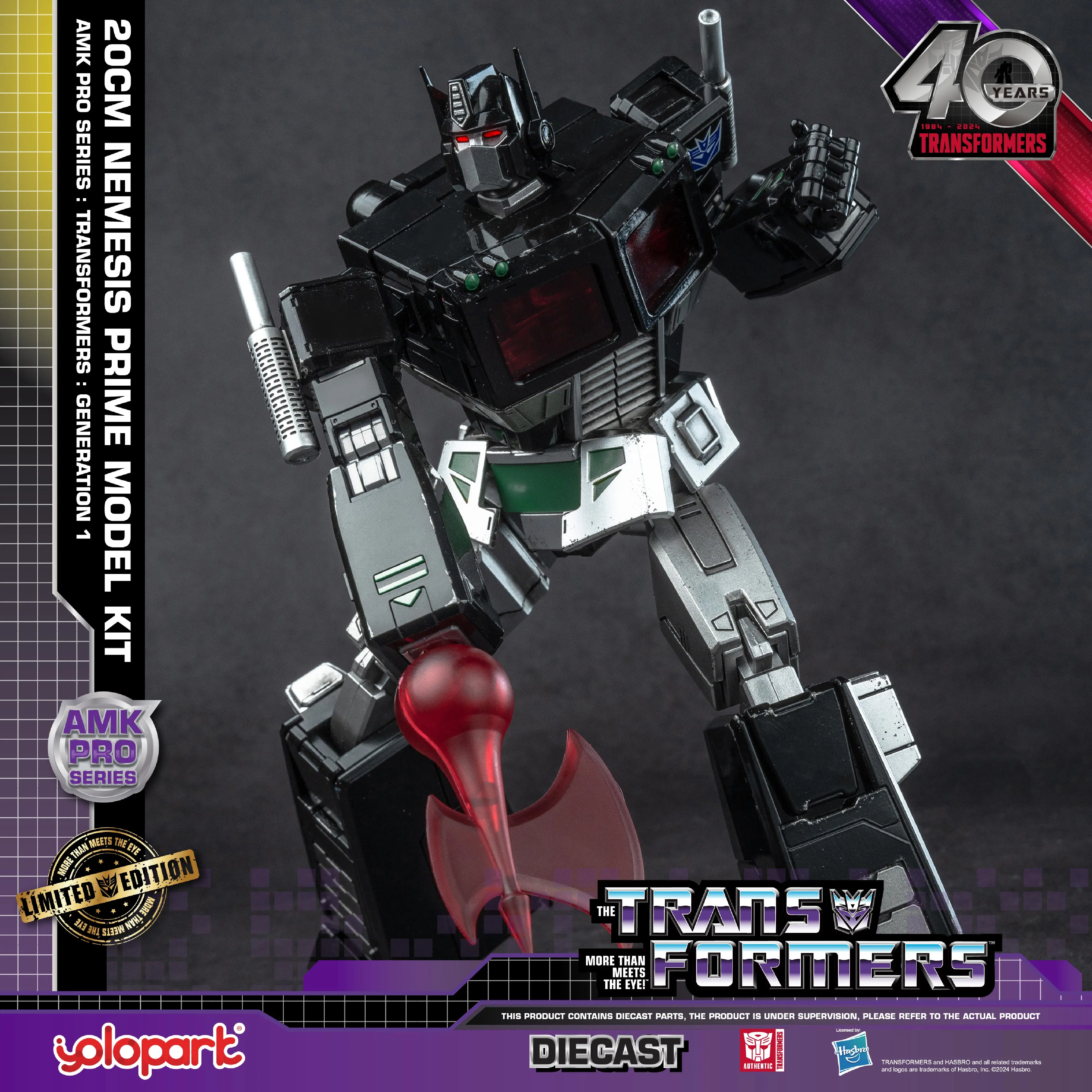 YOLOPARK Transformers Optimus Prime figure Toy Generation One AMK