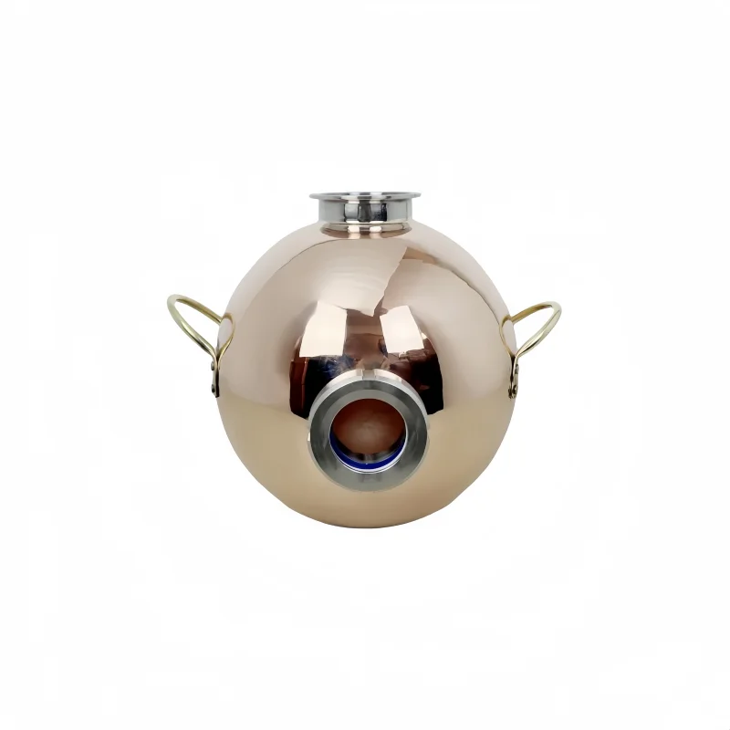 4inch OD119mm Spherical Copper Onion Head With Sight Glass For Brewing Of Whiskey Or Brandy,Essential Oil Production,Distiller