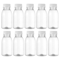 10 Pcs Pudding Bottle Fresh Milk Yogurt Beverage Transparent Bottles Travel Water