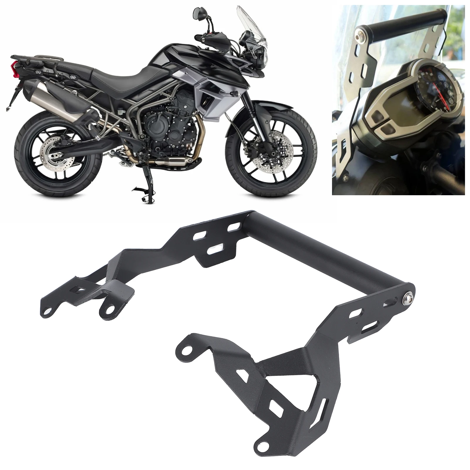 

GPS Holder GPS Phone Navigation Bracket Holder Motorcycle Accessory Fit for 800 2015‑2017 Navigation Bracket Phone Stand