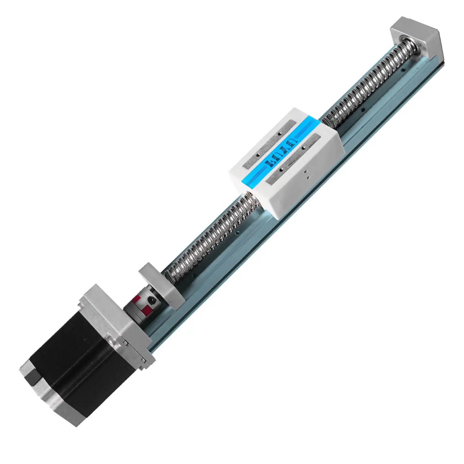 Mute Design Module Aluminum Compact Structure Rail Motorized Linear Guide Support Flip Load Ball Screw Electric Actuator