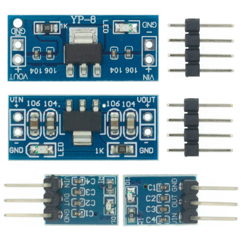 10PCS AMS1117 3.3V / 5V DC-DC Step-Down Power Supply Module AMS1117-3.3V AMS1117-5.0V Power Buck Module YANXD