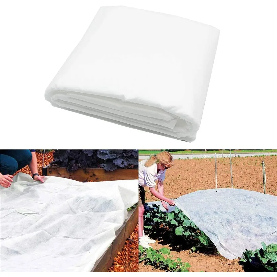 Alpurple Winter Plant Covers Freeze Protection Warm Rectangle Plant Protection Cover Frost Cloth Blanket Protecting Fruit Tree