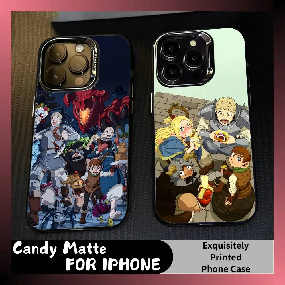 

DID Anime Dungeon M-Meshi Phone Case For iPhone 16 17 15 14 12 13 Pro Max Black Candy Matte Shockproof Cover