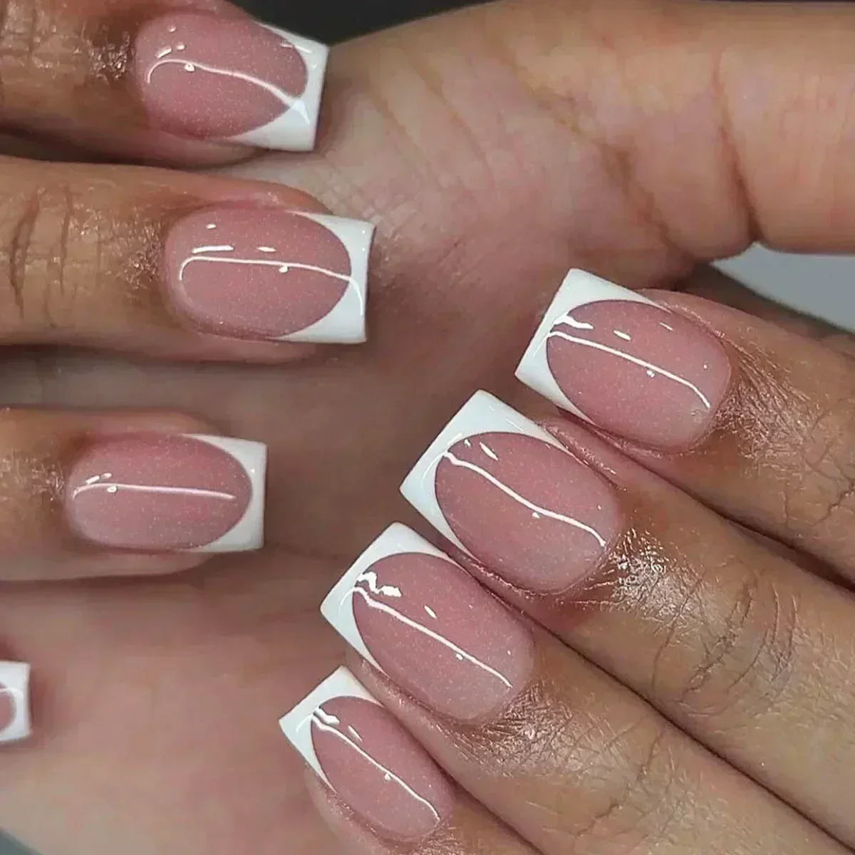 24pc Porhanyós szögletes Ál- nails vel Bezár vkit Balett Francia Bűvészkellék nails Hordható Bamba Brillíroz Alvázkeret Erőltetett Fehérneműs szekrény -en Köröm Porhanyós Belefordul