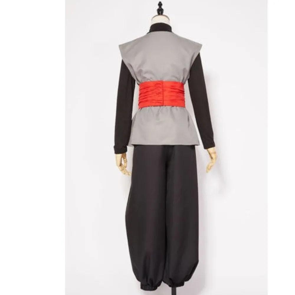 Schwarzes Cosplay-Kostüm für Herren, Anime-Kung-Fu-Anzug, Uniform, Halloween-Komplettset, Karneval, Faschingskostüm, Party – Detail 6