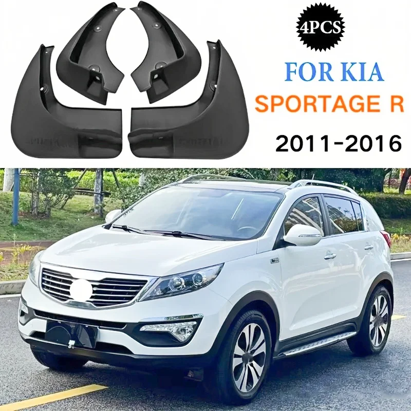 Front+Rear Car Mudflaps Splash Guards Front Rear Mudguards Fenders Accessories For Kia Sportage R 2011 2012 2013 2014 2015 2016