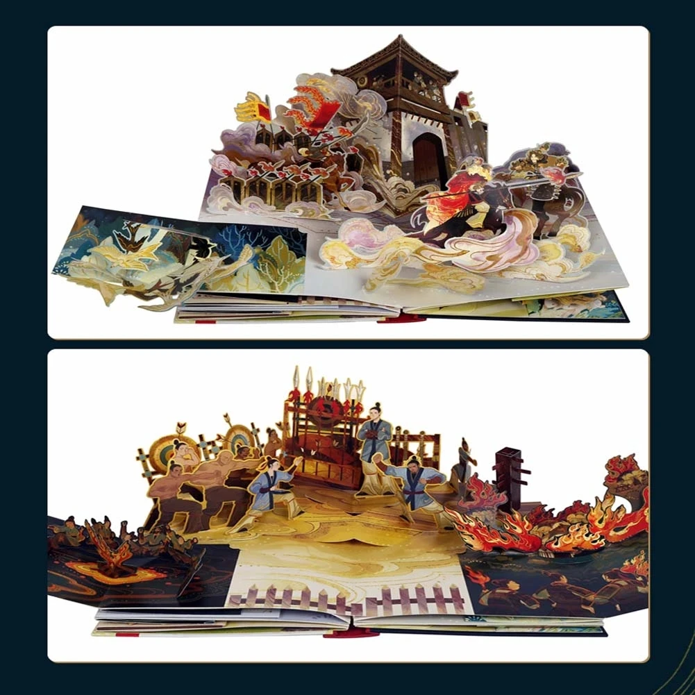 Versione cinese storia cinese Brave Female Warrior Mulan 3D Pop-up Book 1 libro