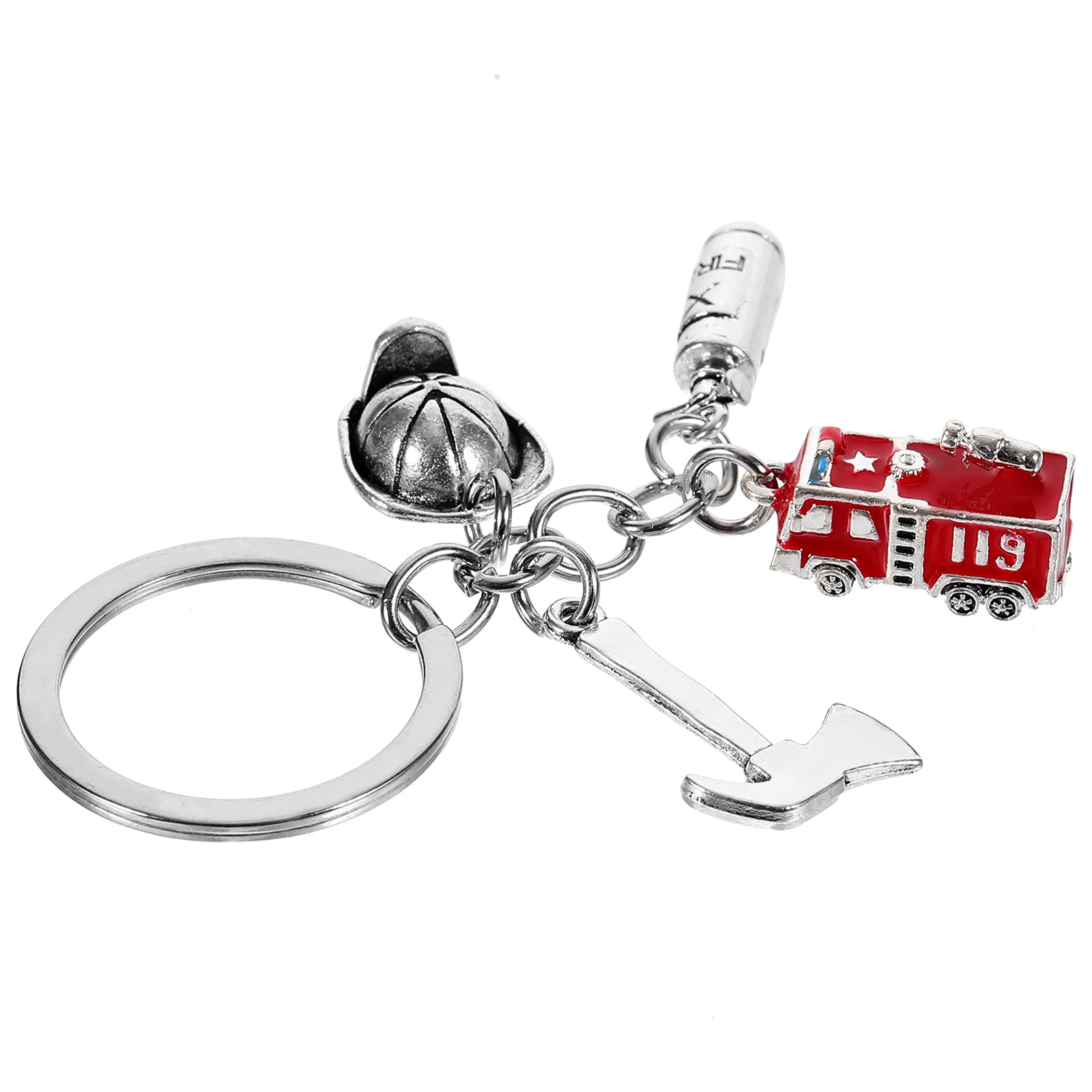 Firefighter Safety Equipment Bulk Key Chains Charm Gifts for Keychain from Girlfriend Alloy Women