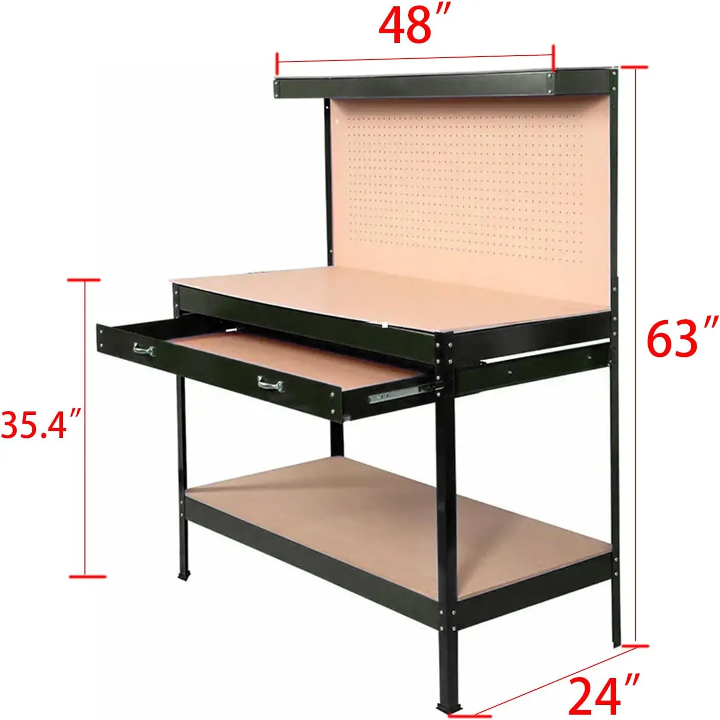 Heavy-Duty Steel Workbench – 55